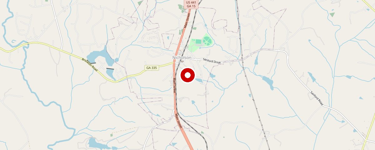 Map of the Nicholson, GA 30565 area