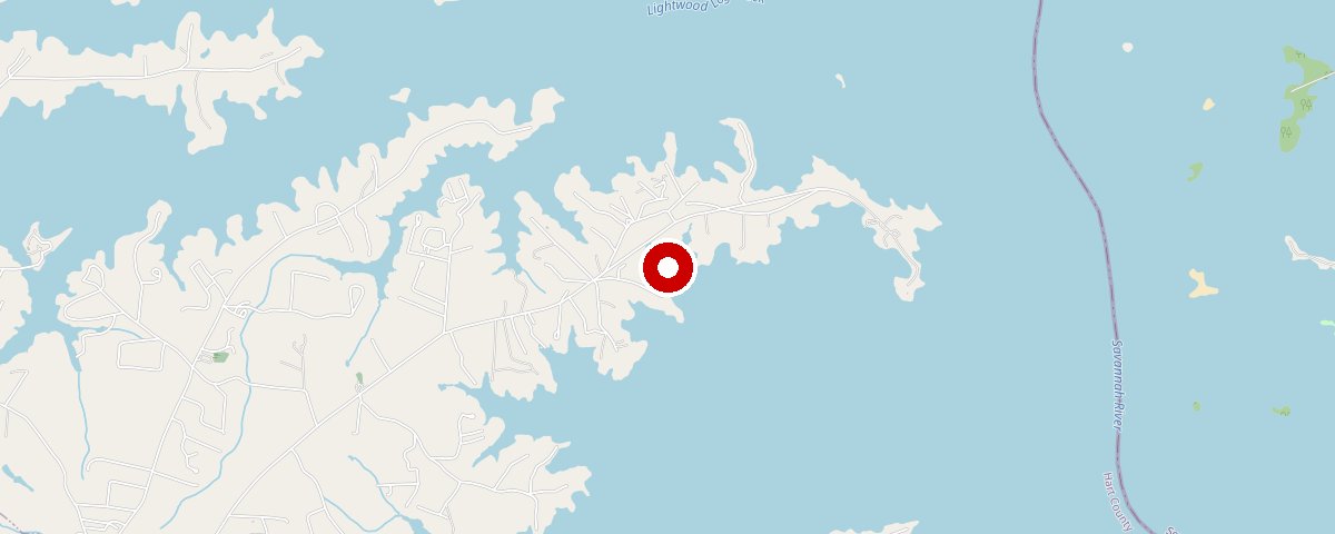 Map of the Lakeshore Drive, Hartwell, GA 30643 area