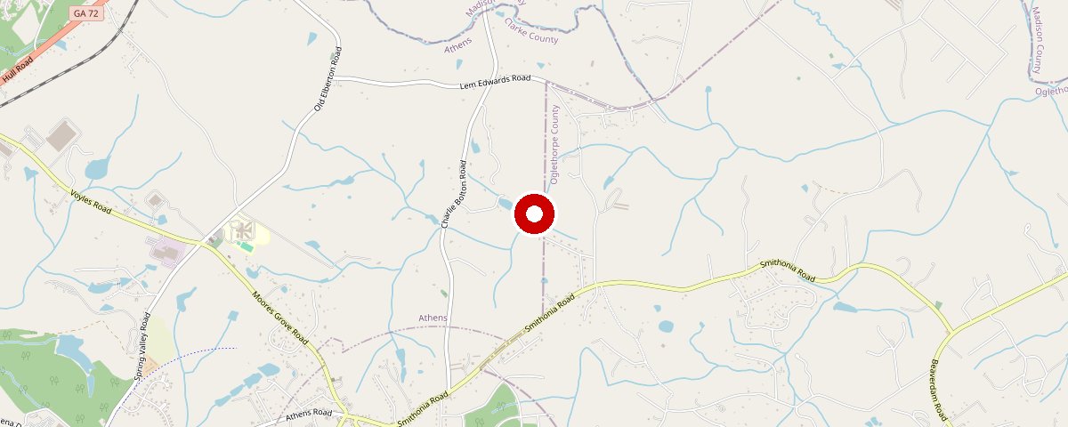 Map of the Winterville, GA 30683 area